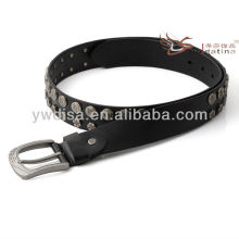 Real Mens Black Belts Cintos de couro homens Rivet cintos de couro Atacado BC4560G-1